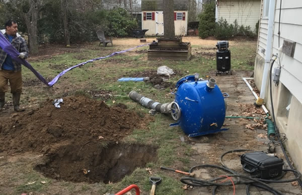 Repairing Tree Roots inside of Sewer Pipes.